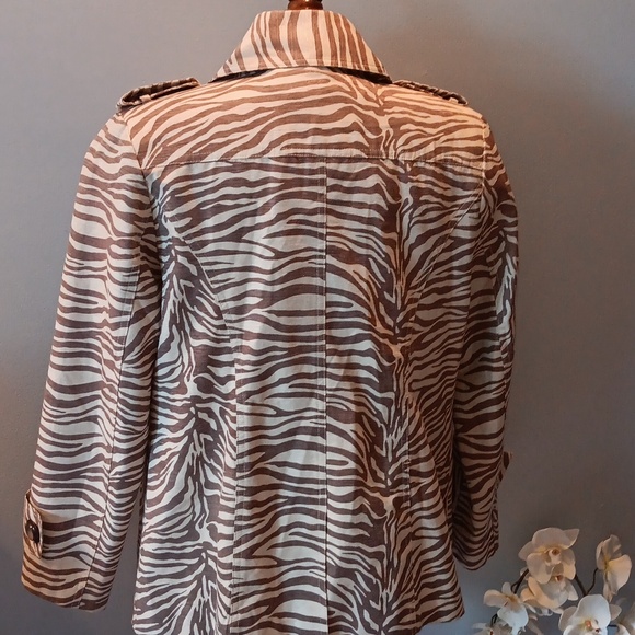 Vintage Silkland zebra print jacket - Picture 3 of 5